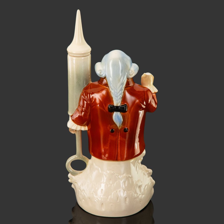 Штоф фигурный "Домашний доктор", Schaefer & Vater, фаянс, роспись, Германия, 1930-1962 гг.