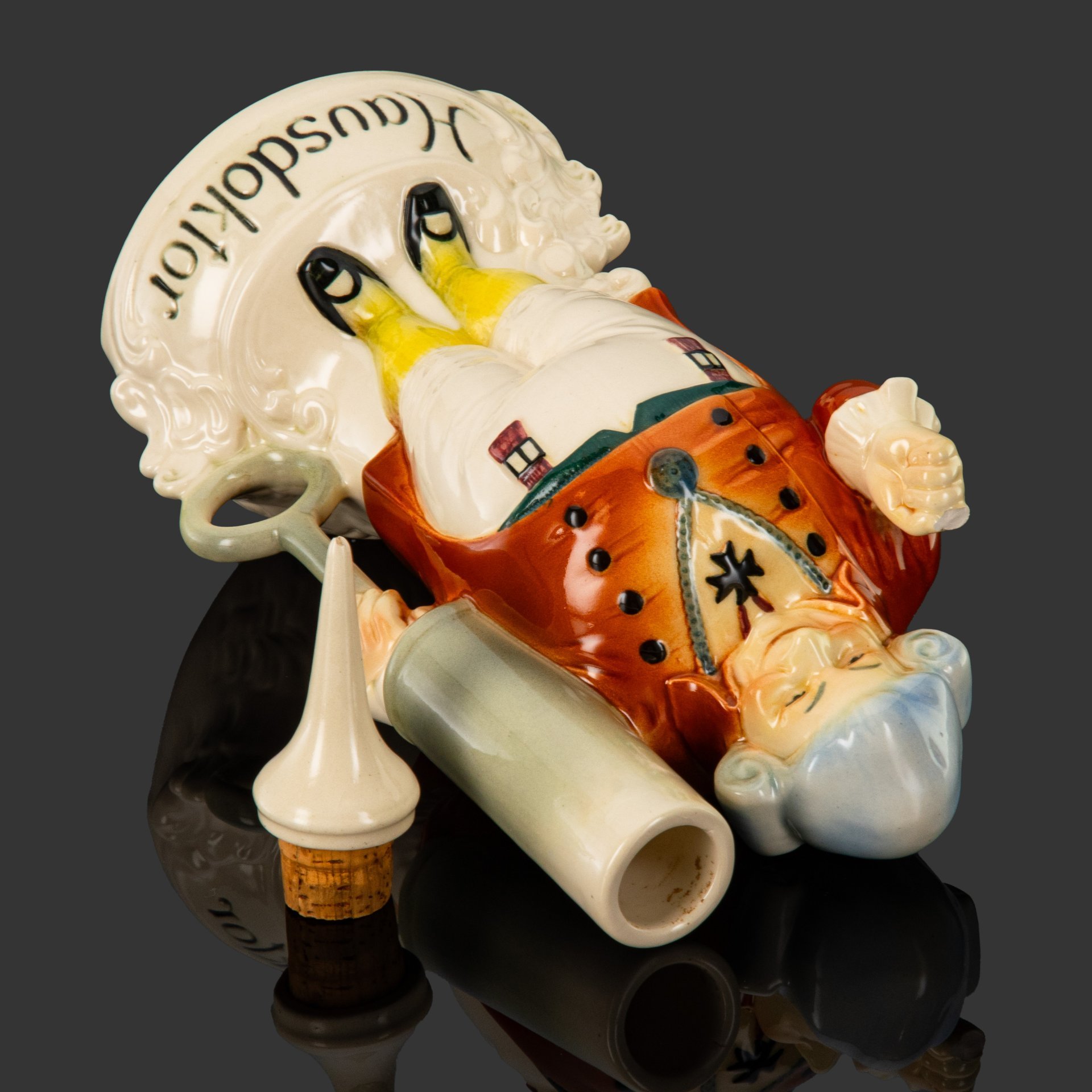 Штоф фигурный "Домашний доктор", Schaefer & Vater, фаянс, роспись, Германия, 1930-1962 гг.