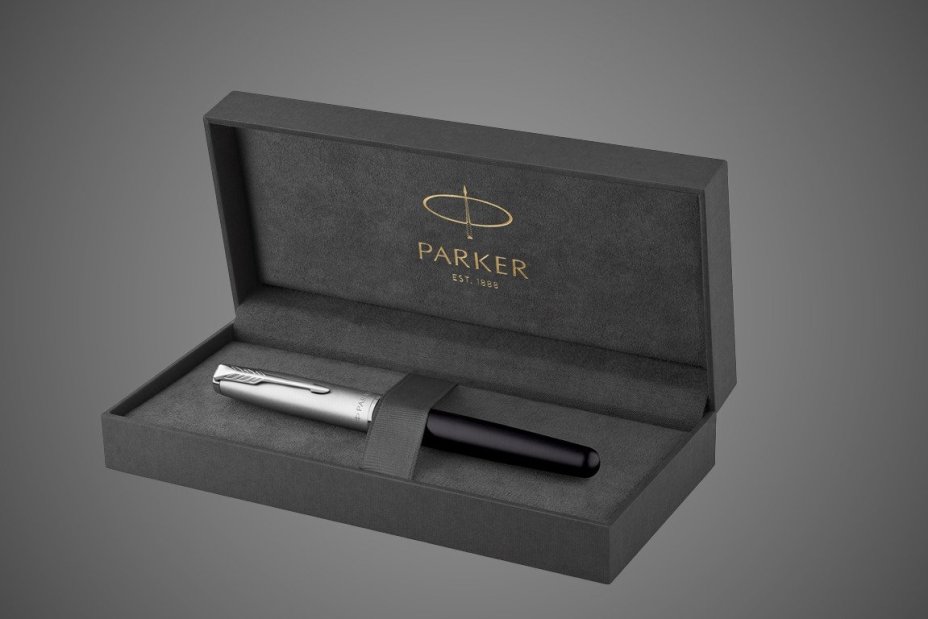 Перьевая ручка Parker Sonnet Entry Point Black Steel CT, перо: F, цвет чернил: black, в подарочной упаковке, Металлы: нержавеющая сталь, палладий, пластик