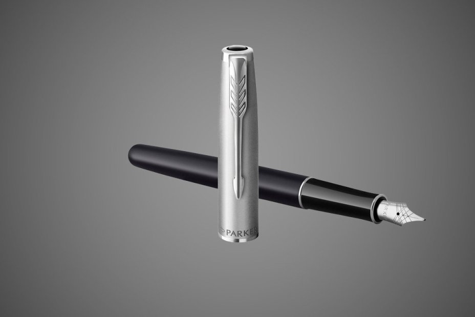 Перьевая ручка Parker Sonnet Entry Point Black Steel CT, перо: F, цвет чернил: black, в подарочной упаковке, Металлы: нержавеющая сталь, палладий, пластик