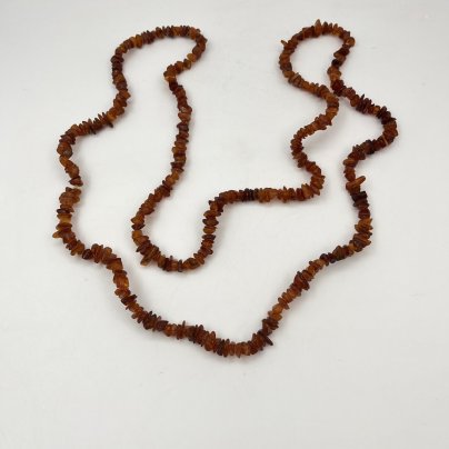 Бусы с бусинами различных форм (длинные), янтарь, СССР, 1970-1990 гг.