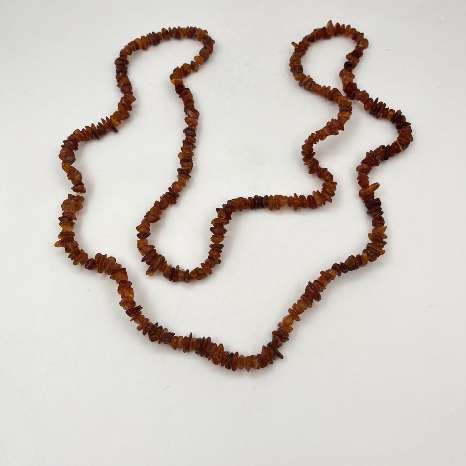 Бусы с бусинами различных форм (длинные), янтарь, СССР, 1970-1990 гг.