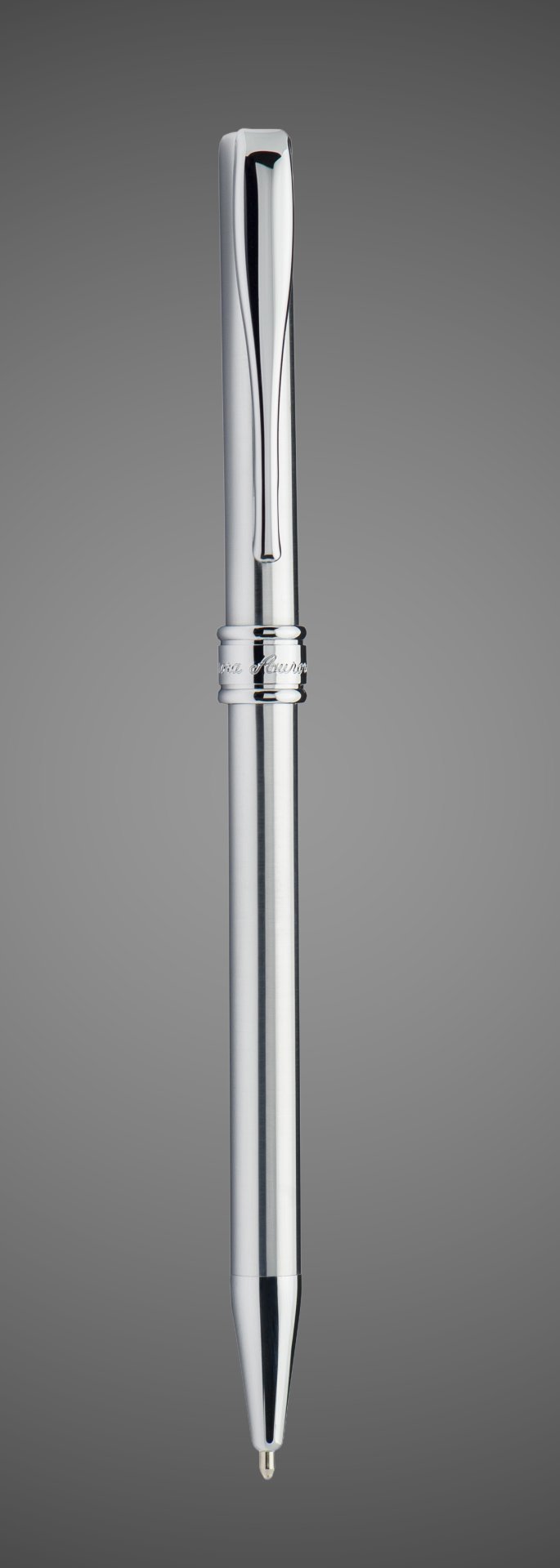 Шариковая ручка Aurora Magellano satin chrome CT, в подарочной коробке, Металлы: сталь, хром