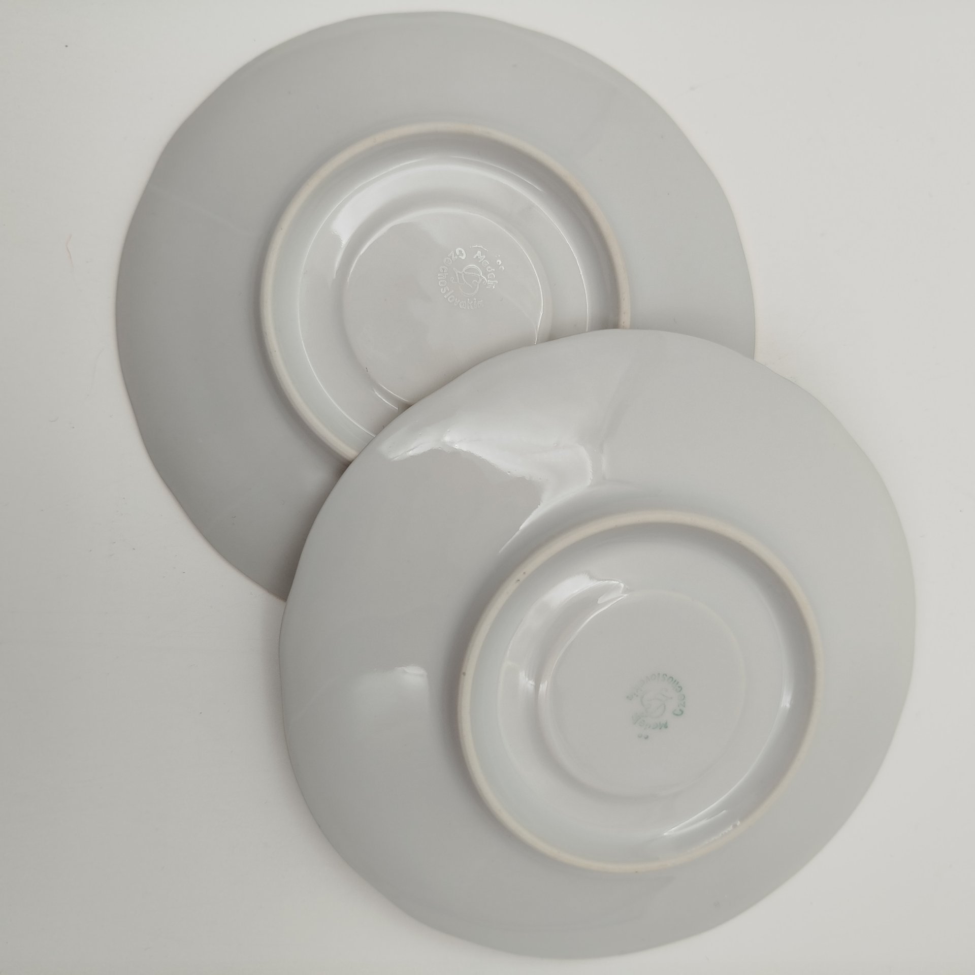 Набор чайный с цветочным декором на 2 персоны (сахарница, молочник, 2 чайные пары), "Gebrüder Benedikt", фарфор, деколь, золочение, Чехословакия, 1960-1990 гг.