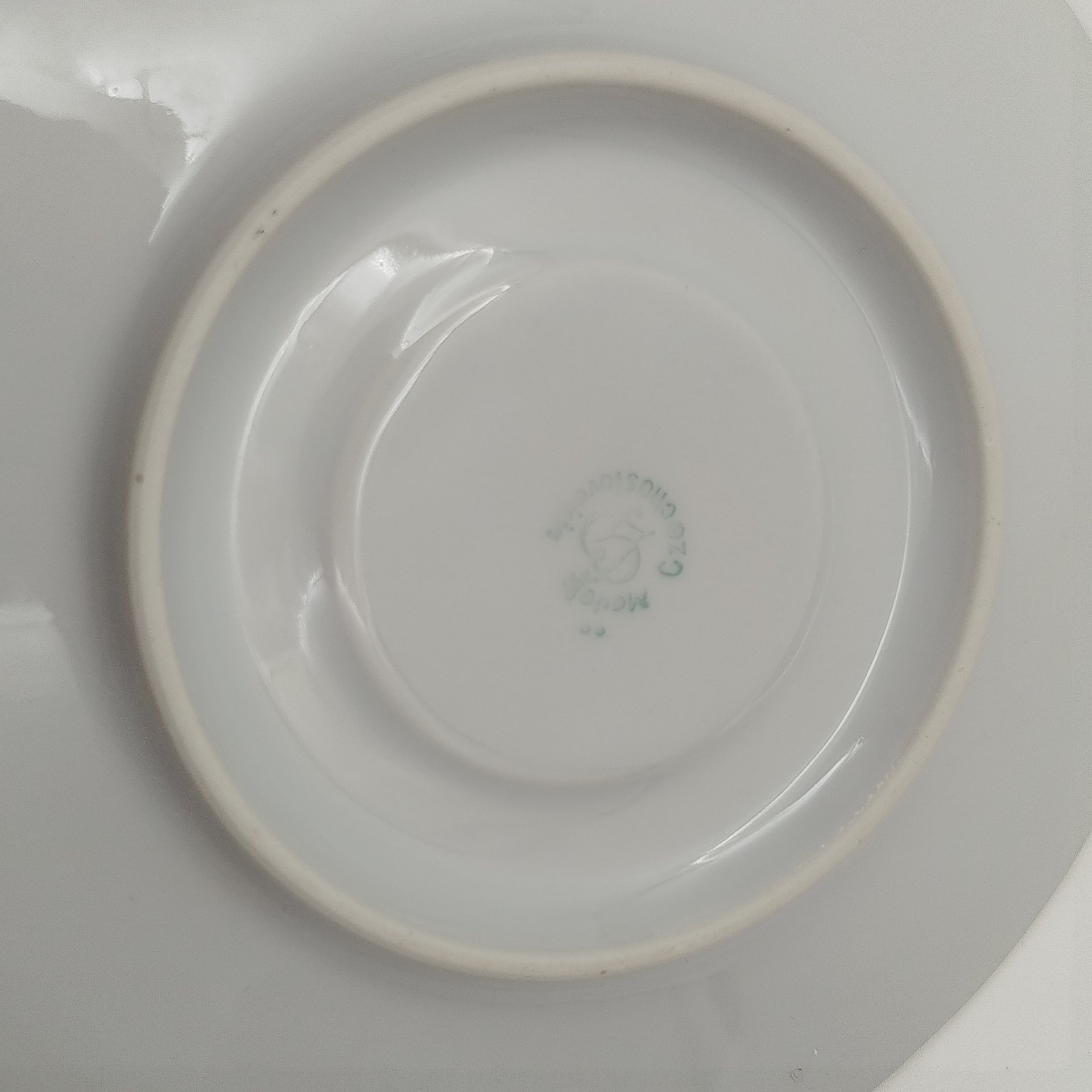 Набор чайный с цветочным декором на 2 персоны (сахарница, молочник, 2 чайные пары), "Gebrüder Benedikt", фарфор, деколь, золочение, Чехословакия, 1960-1990 гг.