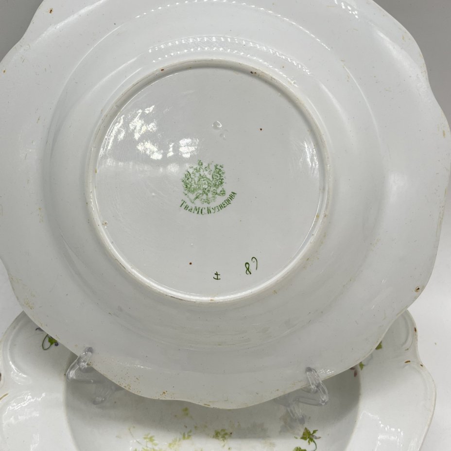 Набор из 2 обеденных тарелок с цветочным декором