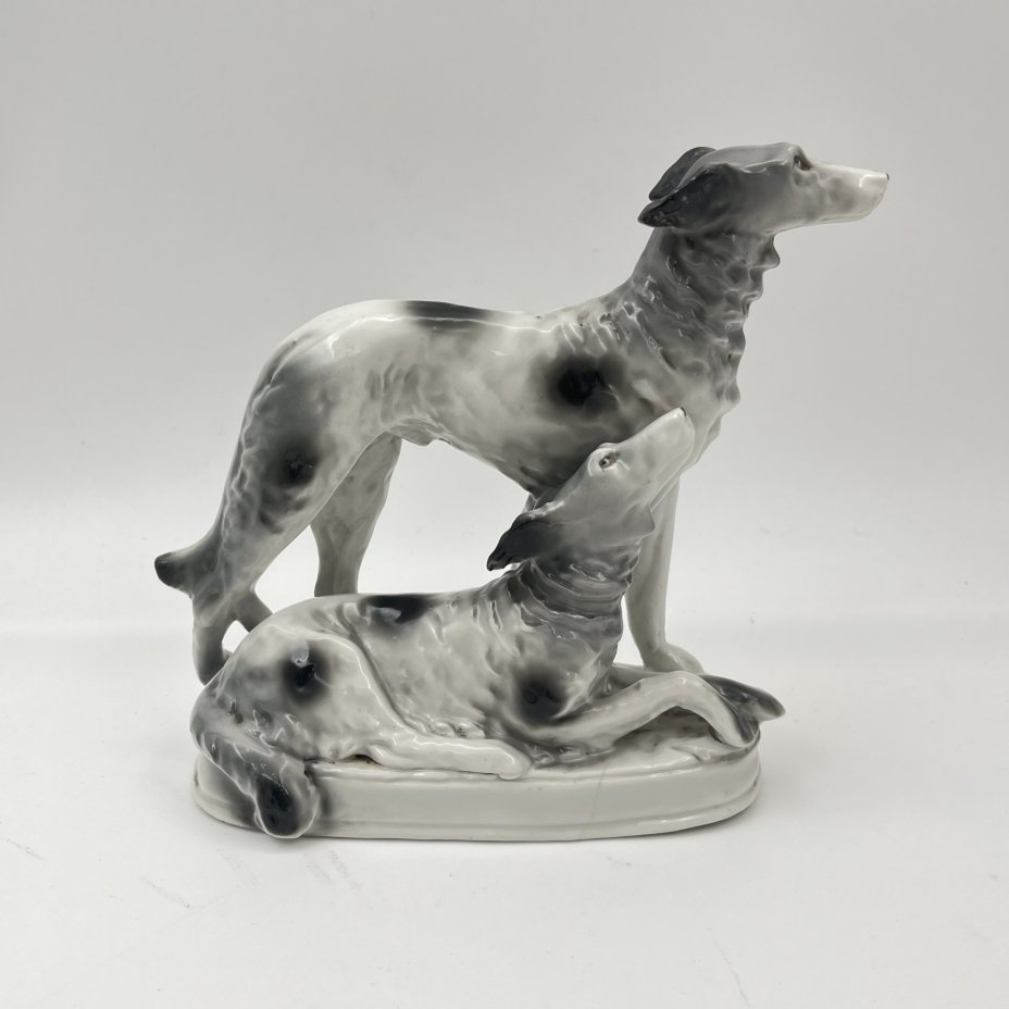 Статуэтка "Охотничьи собаки", фарфор, роспись, Германия, 1970-1990 гг.