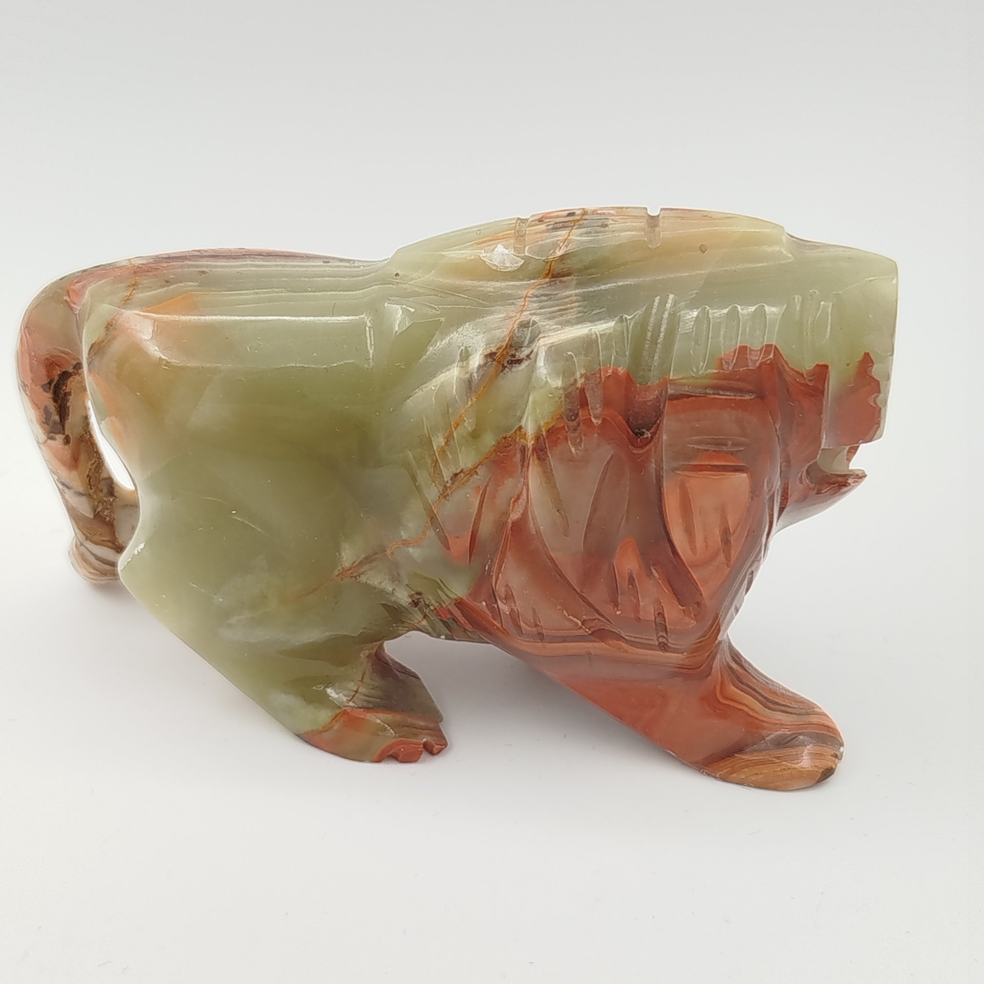 Статуэтка "Лев", оникс, резьба, Азия, 2000-2015 гг.