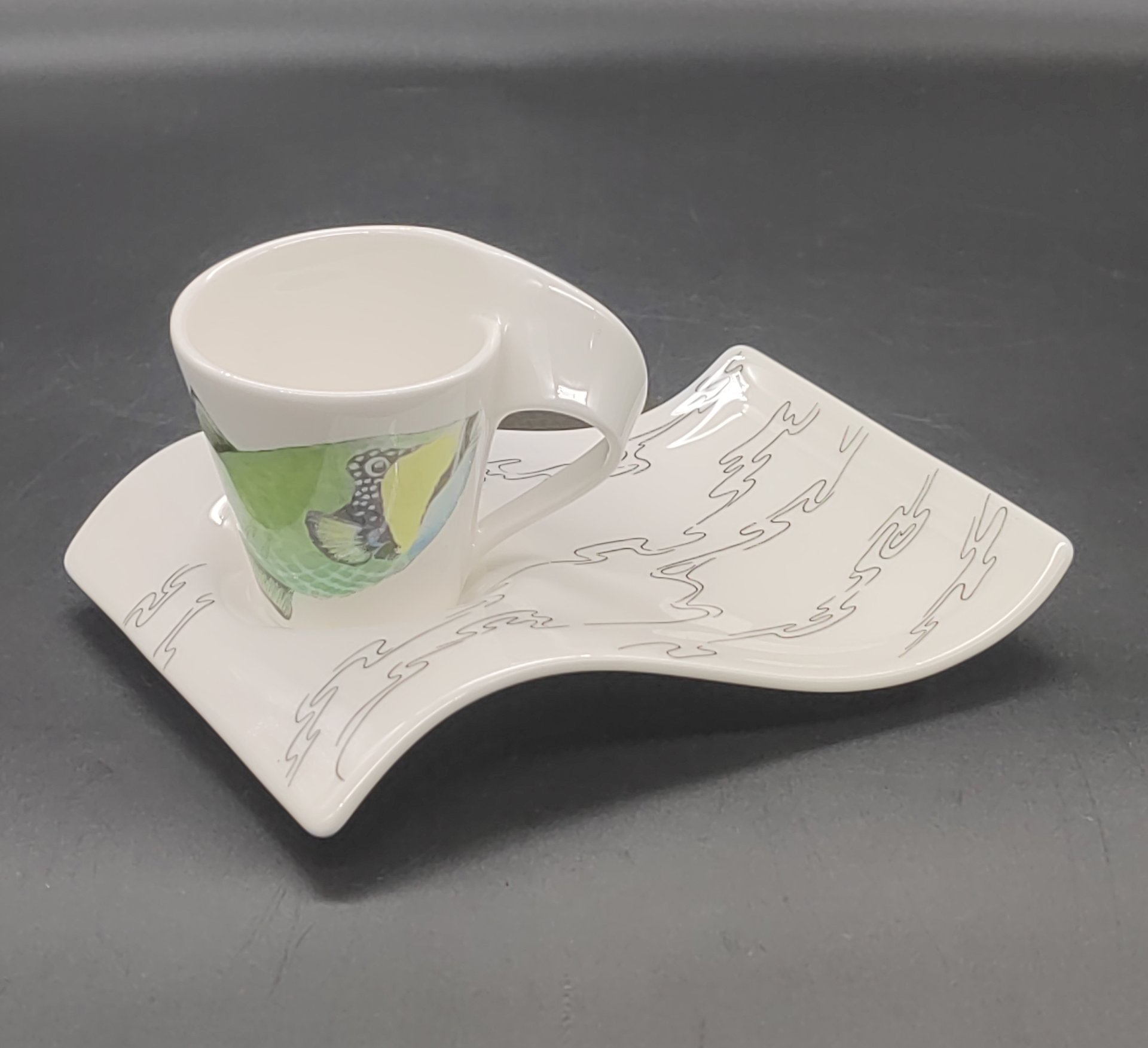 Кофейная пара с изображением рыбки New Wave Caffe, Villeroy & Boch