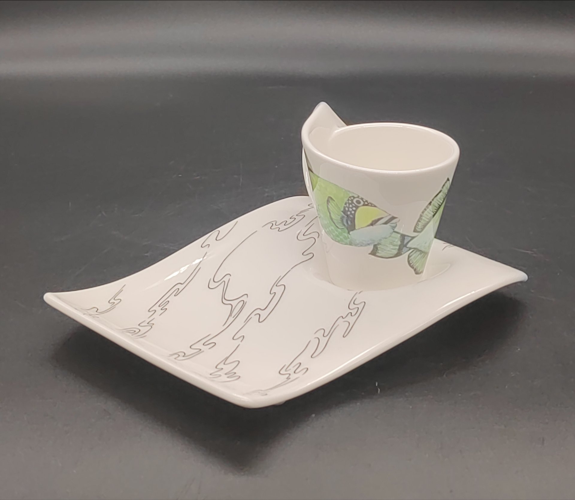 Кофейная пара с изображением рыбки New Wave Caffe, Villeroy & Boch