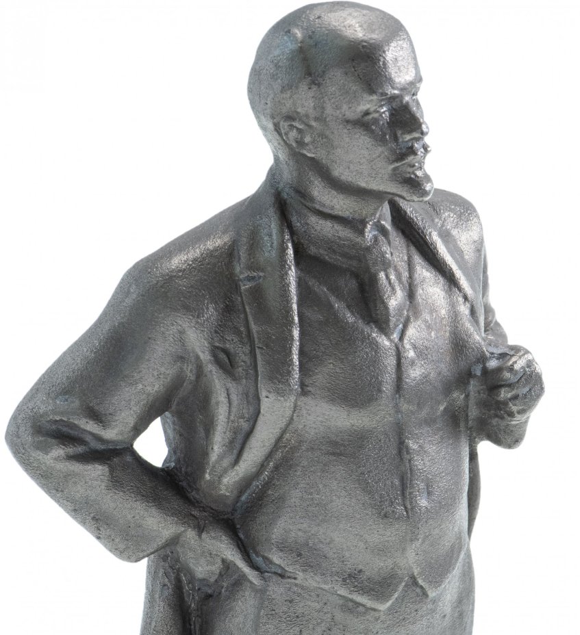 Скульптура «В.И. Ленин», силумин, скульптор Мурзин А.А., Ленинградский завод «Монументскульптура», СССР, 1980-1990 гг.
