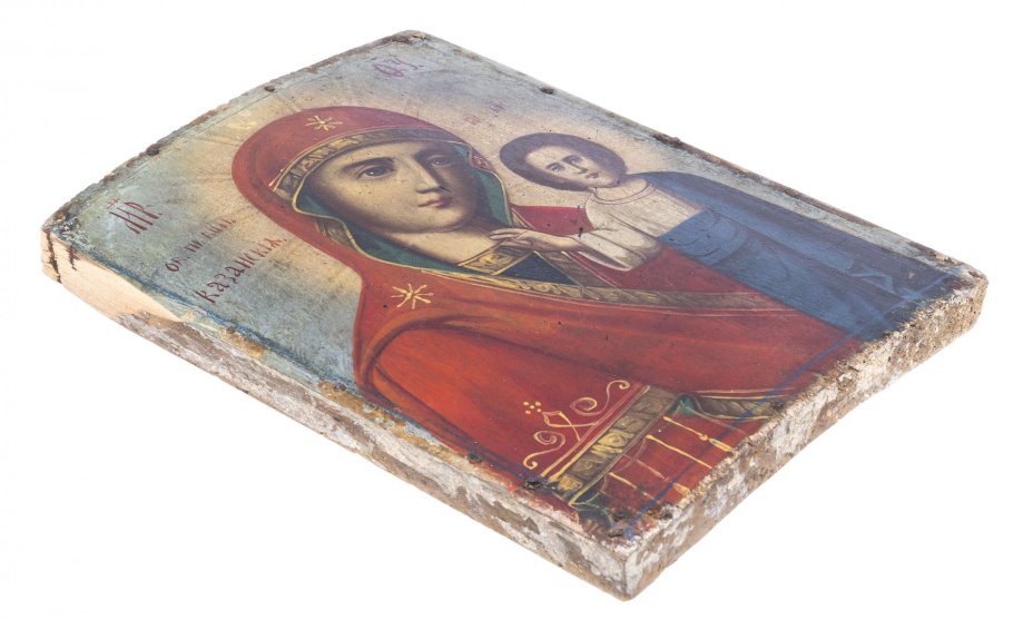 Икона "Казанская Божья Матерь", дерево, масло, Российская Империя, 1880-1900 гг.