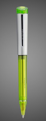 Шариковая ручка Aurora Kappa Green satin chrome CT, в подарочной коробке, Лаки и смолы: смола, хром