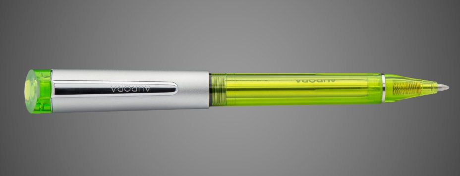 Шариковая ручка Aurora Kappa Green satin chrome CT, в подарочной коробке, Лаки и смолы: смола, хром