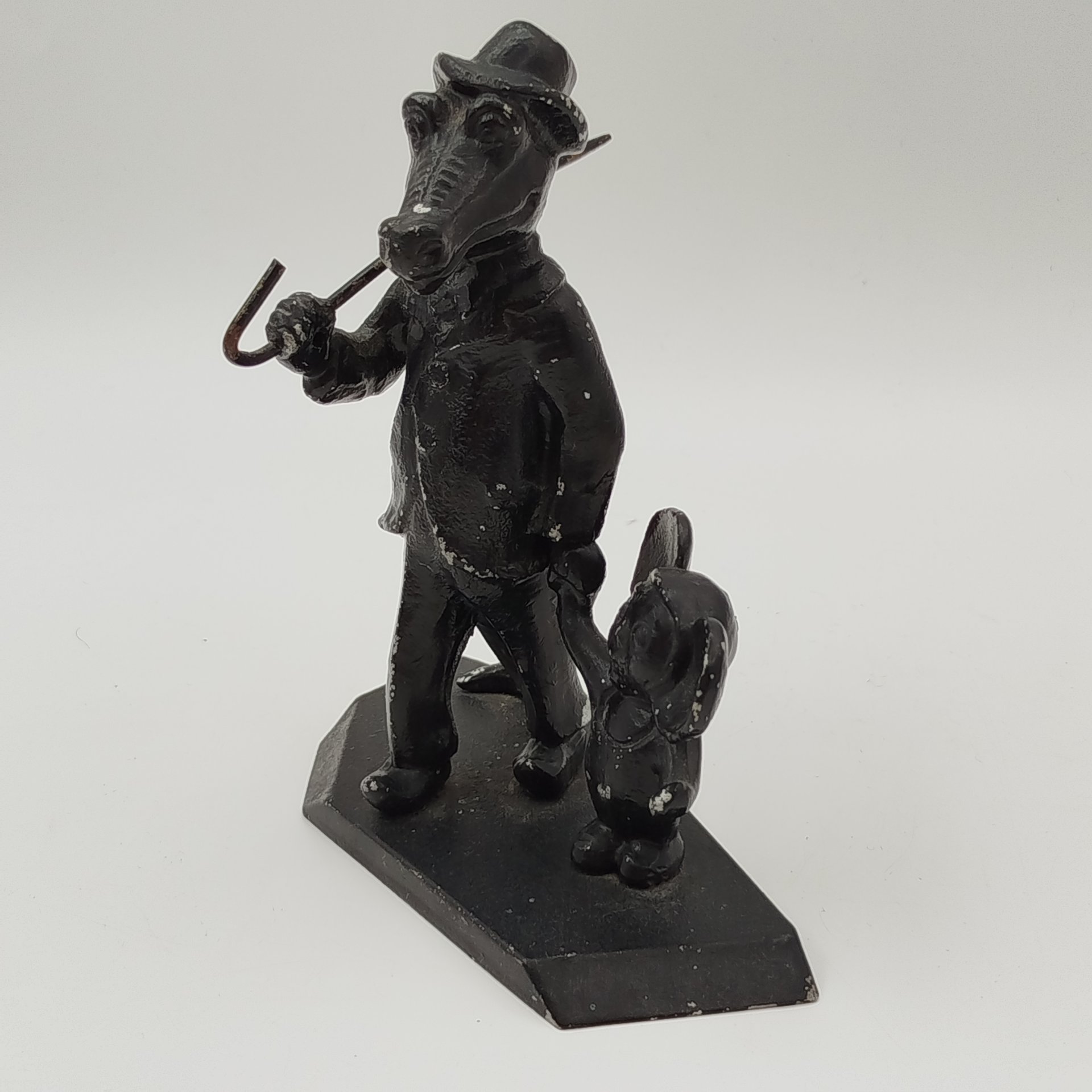 Статуэтка "Крокодил Гена и Чебурашка", металл, крашение, СССР, 1970-1990 гг.