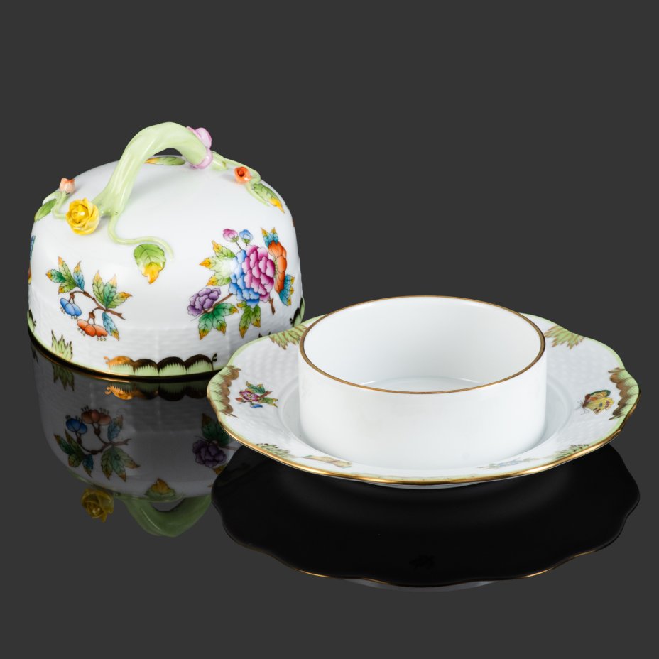 Маслёнка из сервиза "Королева Виктория", Herend (Херенд)