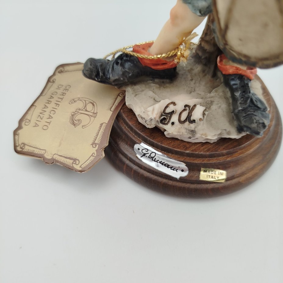 Статуэтка "Барабанщик" в стиле Capodimonte, скульптор Giuseppe Armani (Джузеппе Армани), композитный материал, дерево, роспись, Италия, 1980-1990 гг.