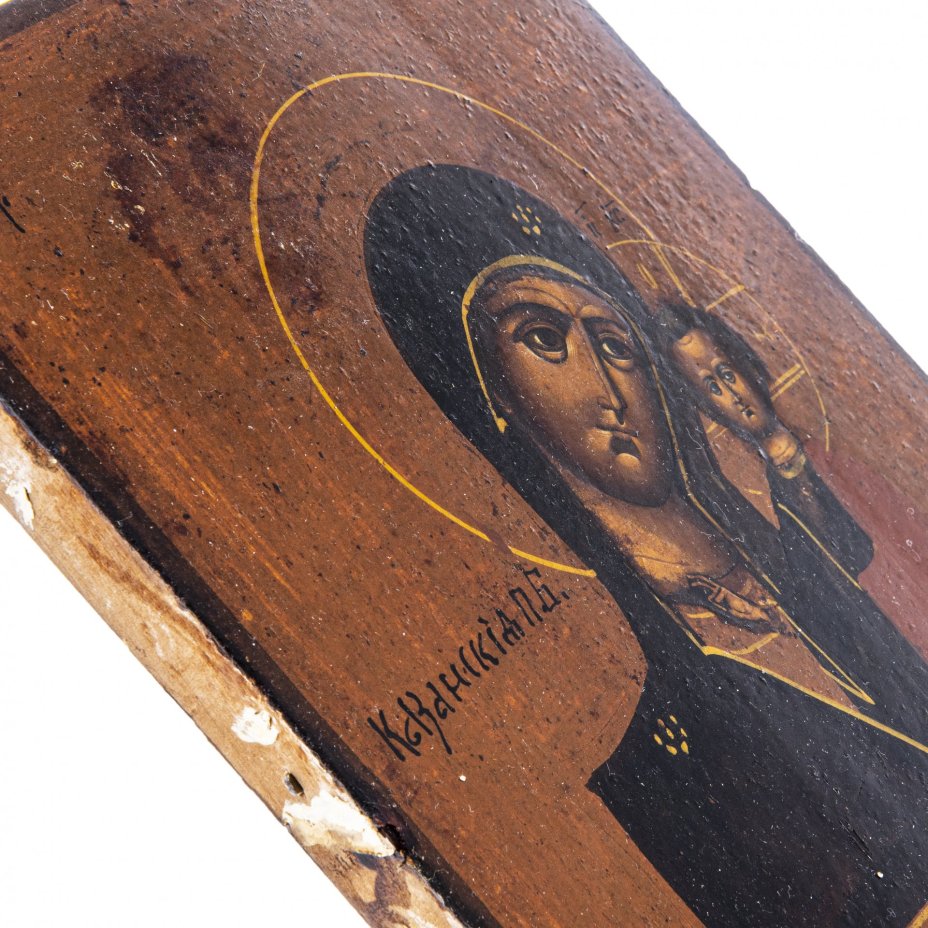 Икона "Казанская Божья Матерь" , дерево, темпера, Российская Империя, 1880-1900 гг.