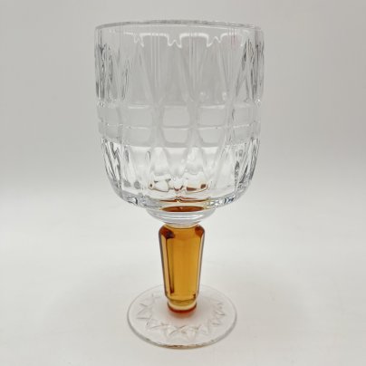 Бокал "Олимпийский", автор Верин С.П., хрусталь, алмазная грань, Гусевской хрустальный завод (Гусь-Хрустальный), СССР, 1978-1980 гг.