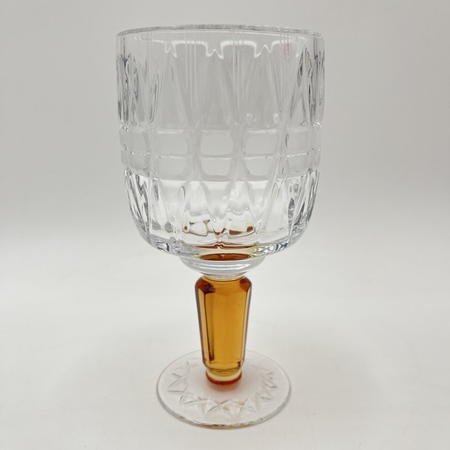 Бокал "Олимпийский", автор Верин С.П., хрусталь, алмазная грань, Гусевской хрустальный завод (Гусь-Хрустальный), СССР, 1978-1980 гг.