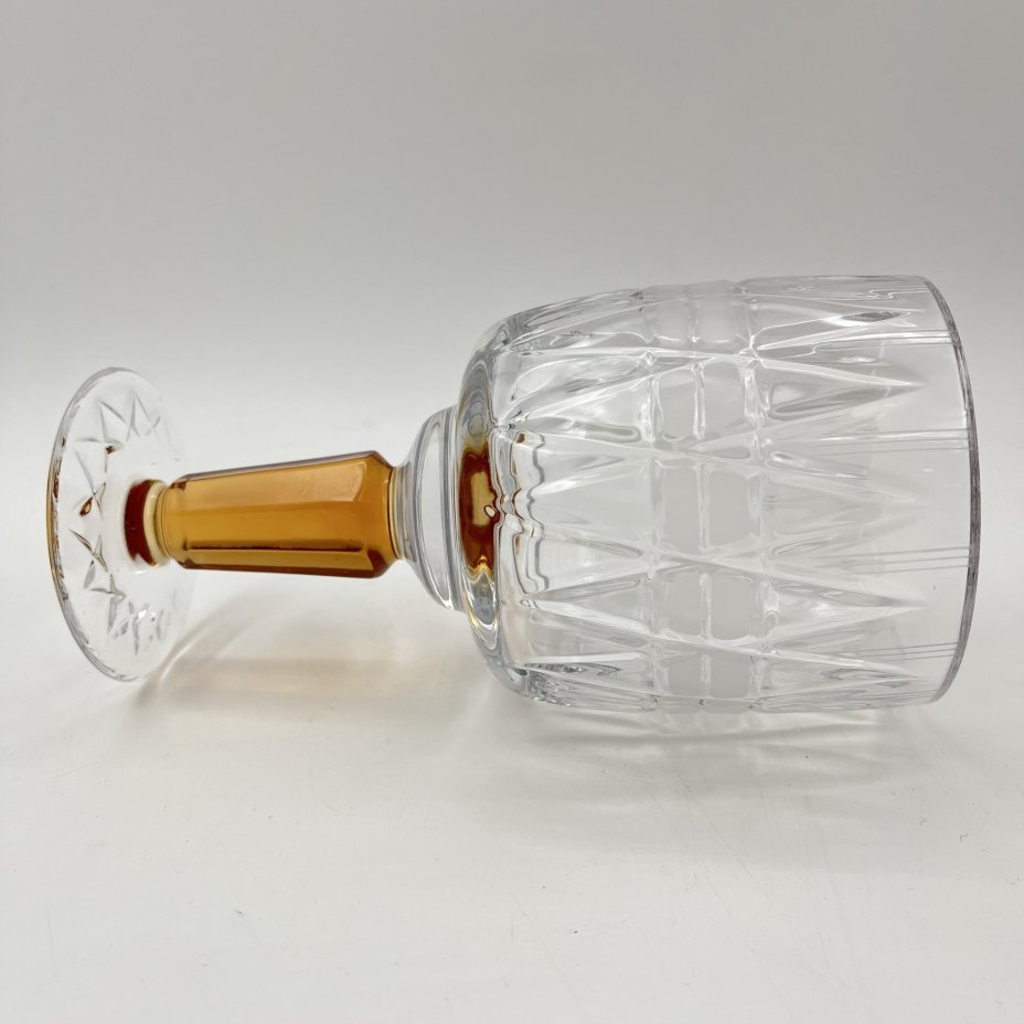 Бокал "Олимпийский", автор Верин С.П., хрусталь, алмазная грань, Гусевской хрустальный завод (Гусь-Хрустальный), СССР, 1978-1980 гг.