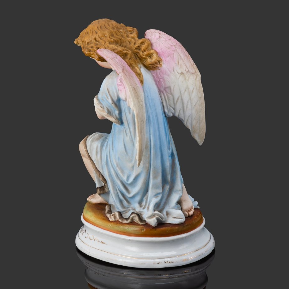 Статуэтка "Ангел", фарфор, роспись, золочение, Западная Европа, 1950-1970 гг.