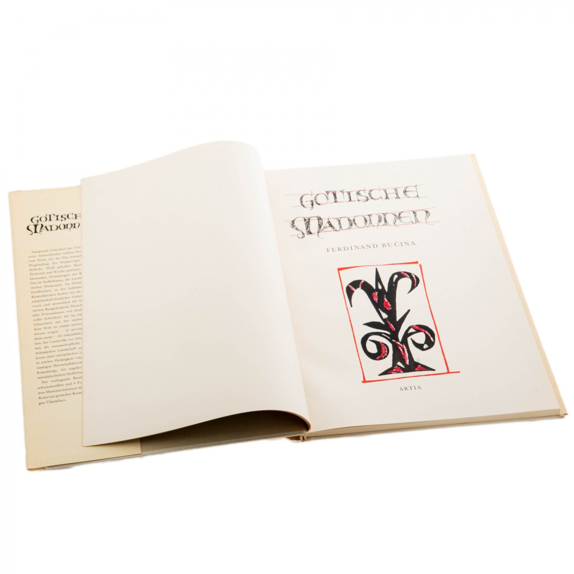 Bucina Ferdinand "Gotische Madonnen" (иллюстрированный альбом на немецком языке), бумага, печать, издательство "Artia", Прага, Чехословакия, 1958 г., Издательство «Artia»