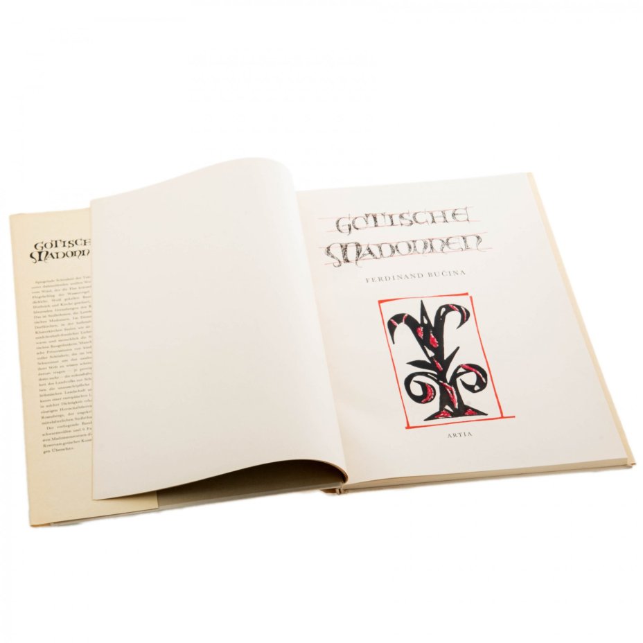 Bucina Ferdinand "Gotische Madonnen" (иллюстрированный альбом на немецком языке), бумага, печать, издательство "Artia", Прага, Чехословакия, 1958 г., Издательство «Artia»