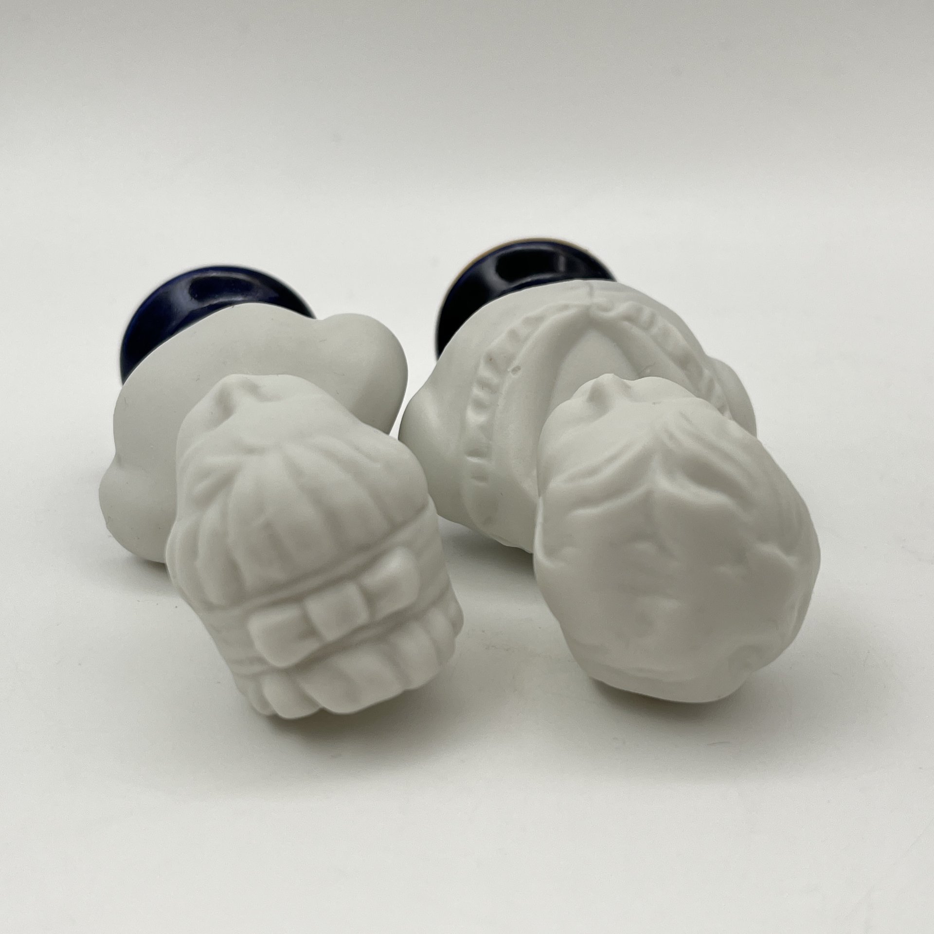 Парные миниатюрные бюсты "Александр и Луиза Броньяр" по мотивам произведения Жана Антуана Гудона