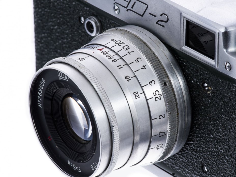 Фотоаппарат "ФЭД-2" с объективом "Индустар-26М" в оригинальном кофре, сплав металлов, Харьковский машиностроительный завод «ФЭД», СССР, 1955-1970 гг., Харьковский машиностроительный завод им. Дзержинского (ФЭД)