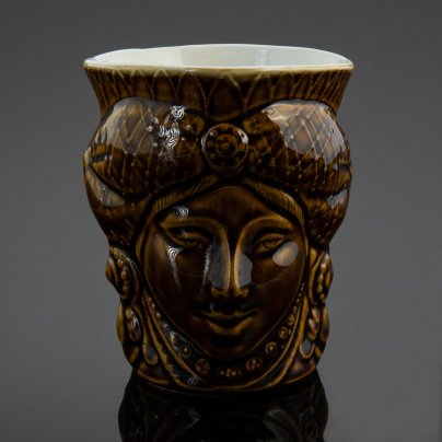 Кружка "Шамаханская царица", фаянс, поливы, Московский завод «Изолятор», СССР, 1970-1980 гг.