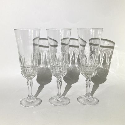 Набор из 3-х фужеров (бокалов) для крепких напитков, стекло, Российская Федерация, 2000-2010 гг.