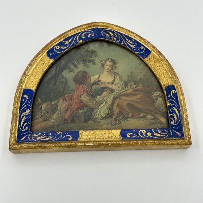 Панно настенное (миниатюра) по мотивам картины Франсуа Буше "La Musette"