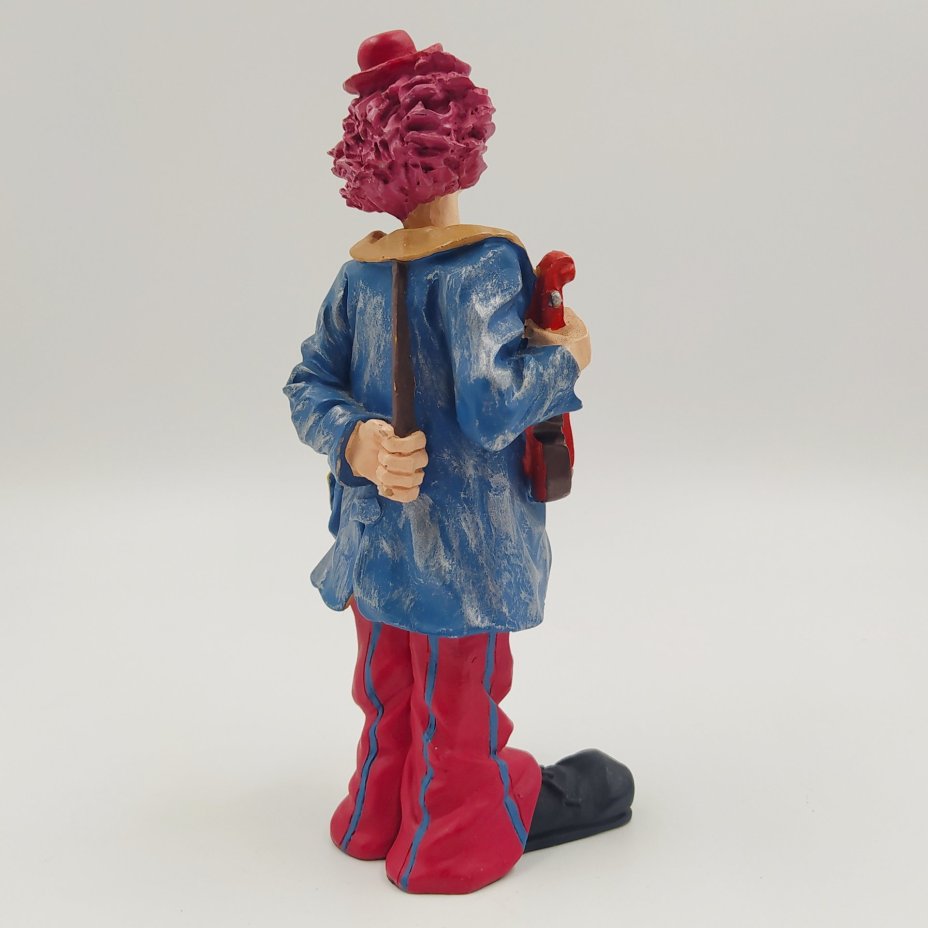 Статуэтка "Клоун-скрипач", полистоун, роспись, Европа, 1980-2010 гг.