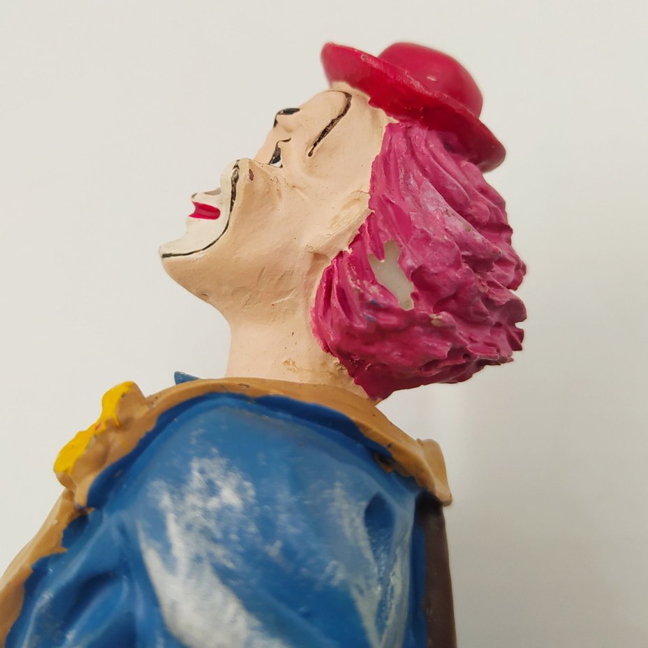 Статуэтка "Клоун-скрипач", полистоун, роспись, Европа, 1980-2010 гг.