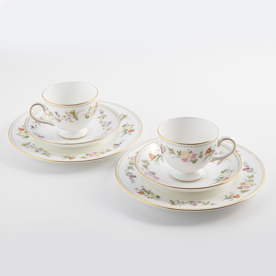 Сервиз чайно-кофейный "Цветы", дизайн MIRABELLE (17 предметов), Wedgwood