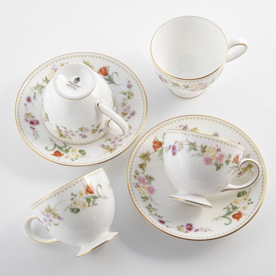 Сервиз чайно-кофейный "Цветы", дизайн MIRABELLE (17 предметов), Wedgwood