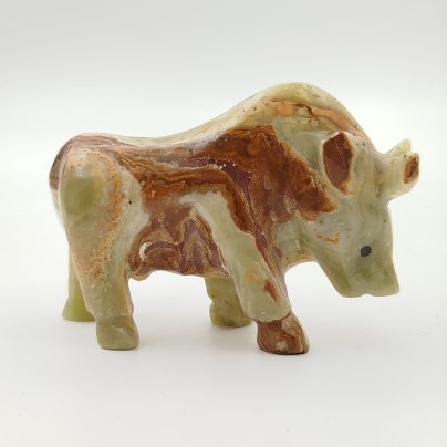 Статуэтка "Бык", оникс, резьба, Азия, 2000-2015 гг.