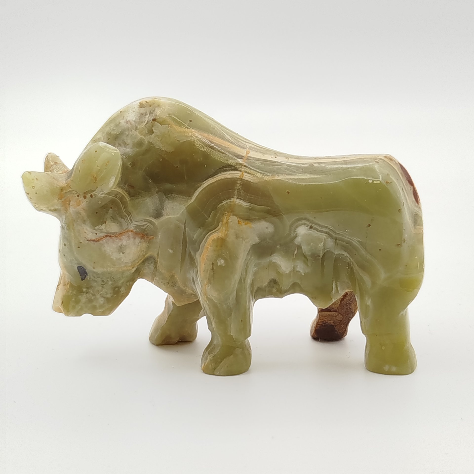 Статуэтка "Бык", оникс, резьба, Азия, 2000-2015 гг.