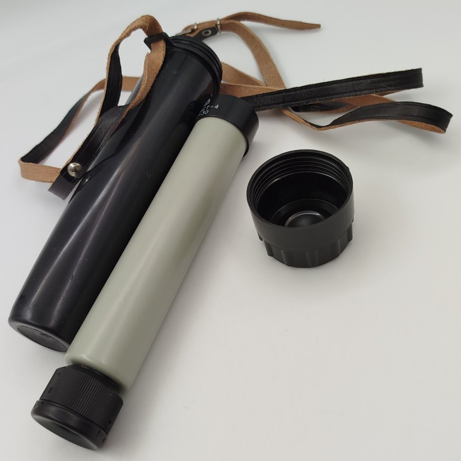 Труба зрительная "Турист-4" 10х30 в оригинальной коробке с документом, металл, стекло, пластик, Лыткаринский завод оптического стекла (ЛЗОС), СССР, 1984 г.