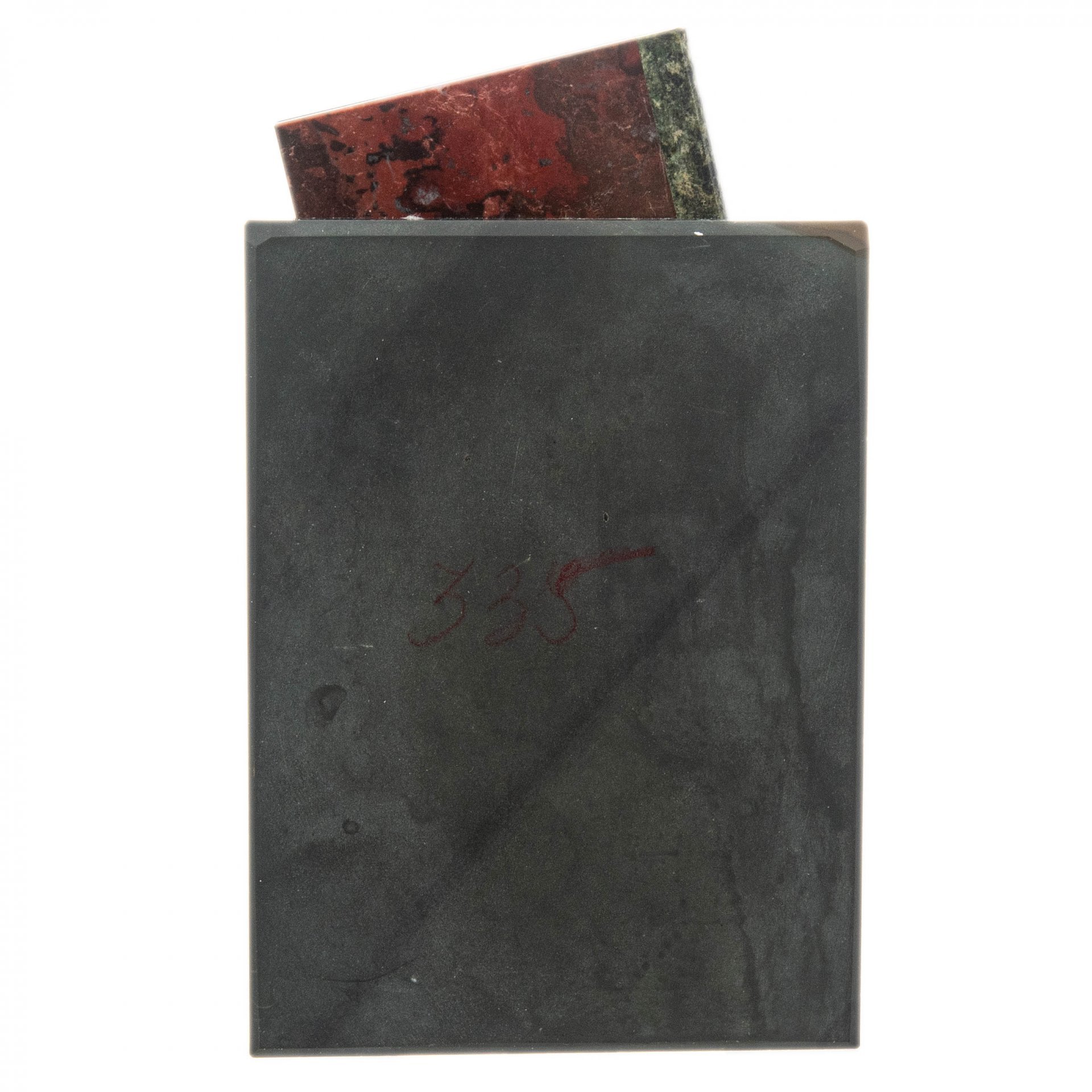 Пресс-папье "Сказы. П. Бажов", яшма, змеевик, мрамор, металл, СССР, 1960-1970 гг.