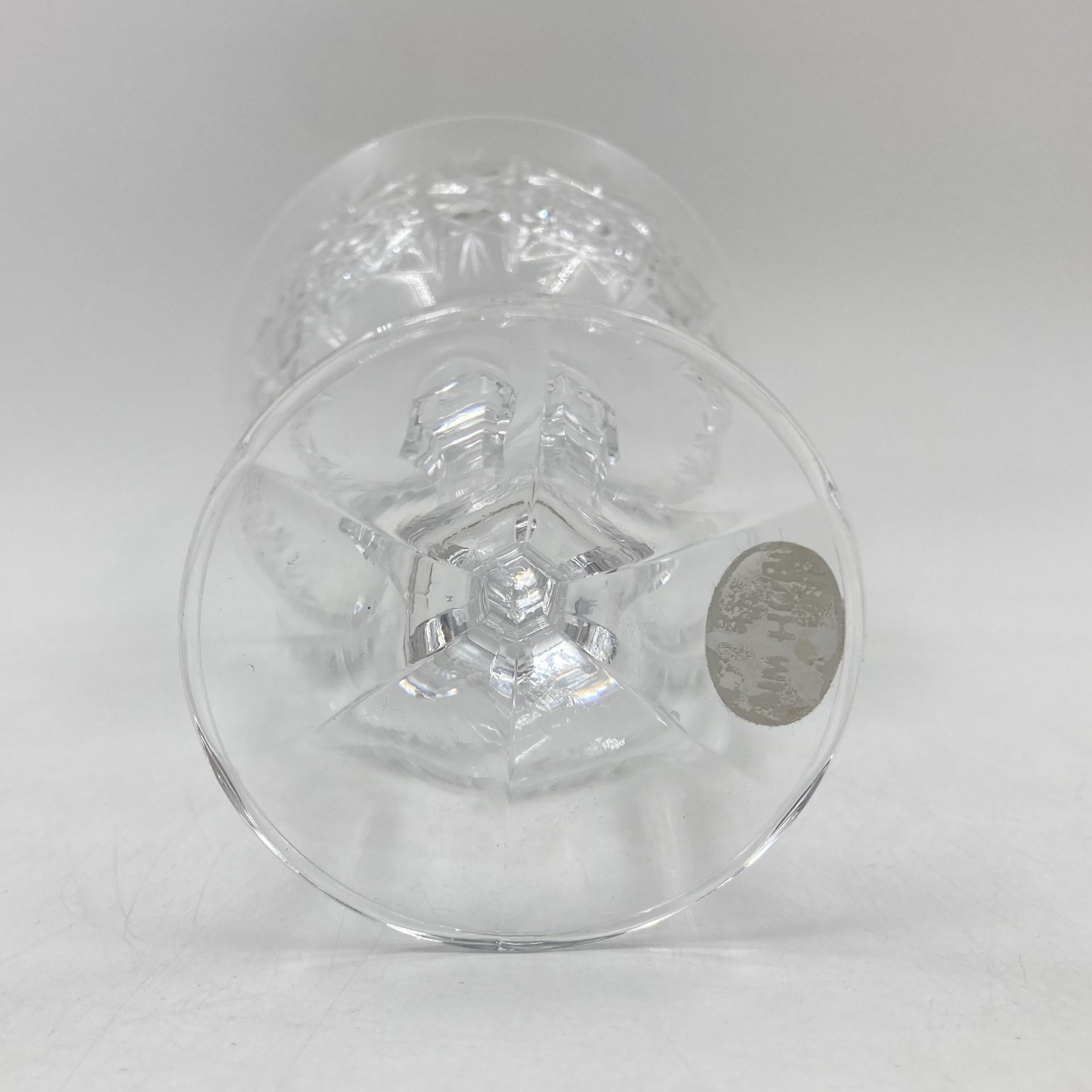 Бокал (креманка) с резным декором, стекло, алмазная грань, Bohemia Crystal (Bohemia Glass), Чехословакия, 1970-1990 гг.