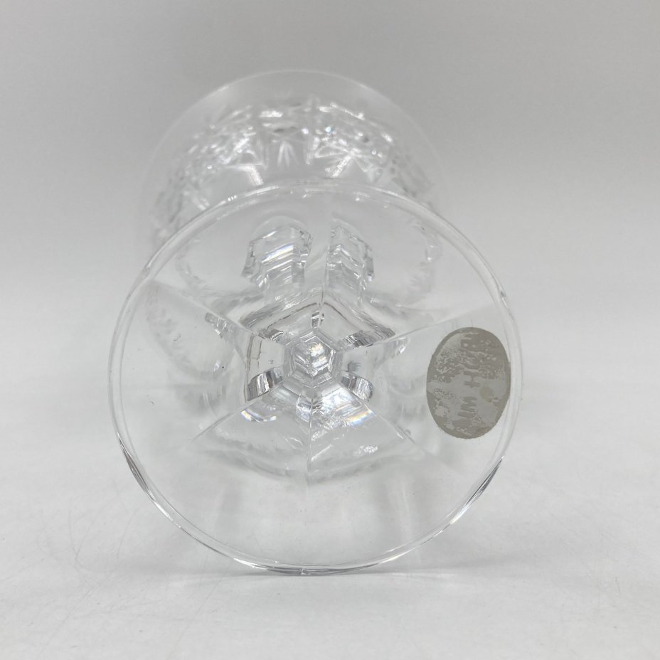 Бокал (креманка) с резным декором, стекло, алмазная грань, Bohemia Crystal (Bohemia Glass), Чехословакия, 1970-1990 гг.