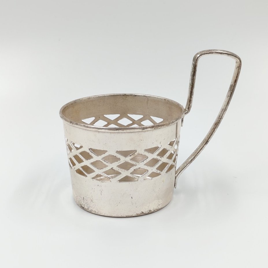 Подстаканник с сетчатым декором, металл, Великобритания, 1980-2000 гг.