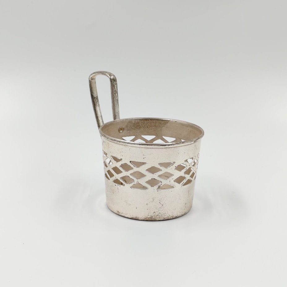 Подстаканник с сетчатым декором, металл, Великобритания, 1980-2000 гг.