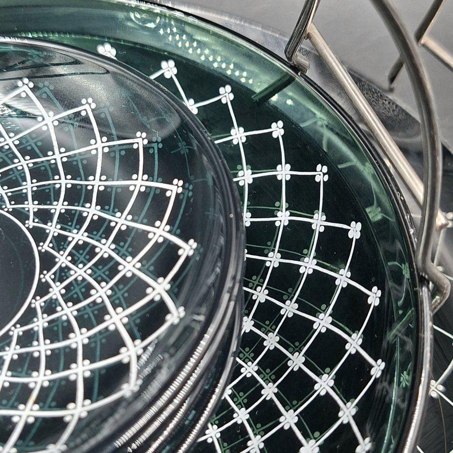 Набор для подачи десерта на 6 персон (блюдо, глубокая тарелочка, 6 блюдец, 6 розеток)