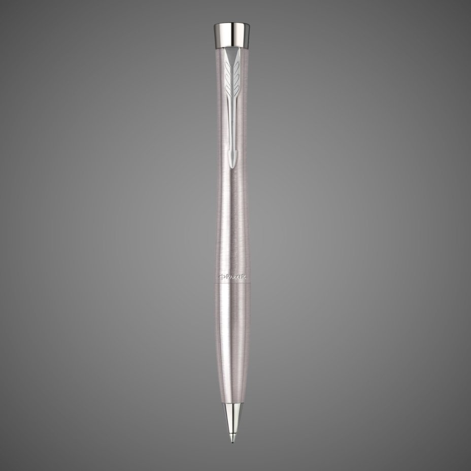 Шариковая ручка Parker Urban Metro Metallic CT, стержень: M, цвет чернил: blue, в подарочной упаковке., Лаки и смолы: лак, латунь, нержавеющая сталь, хром