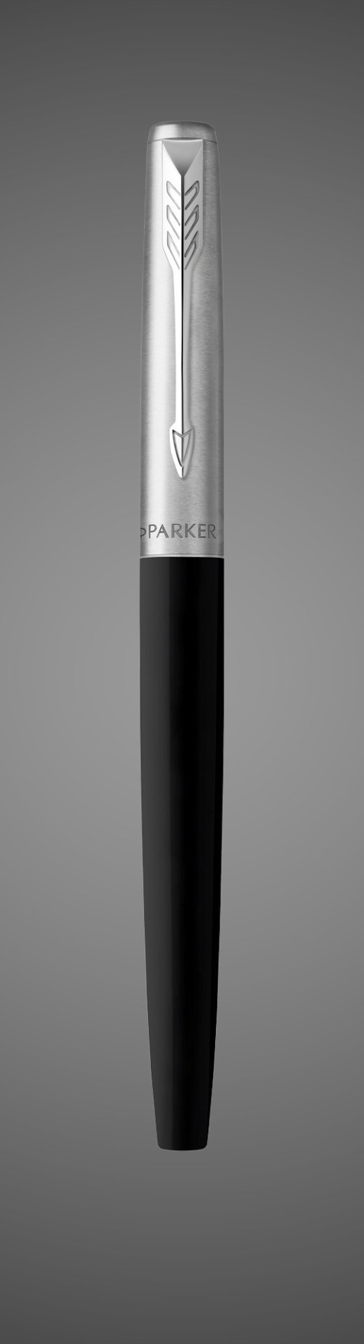 Перьевая ручка Parker Jotter Black CT, перо:F, цвет чернил: blue, в подарочной упаковке., Металлы: нержавеющая сталь, пластик