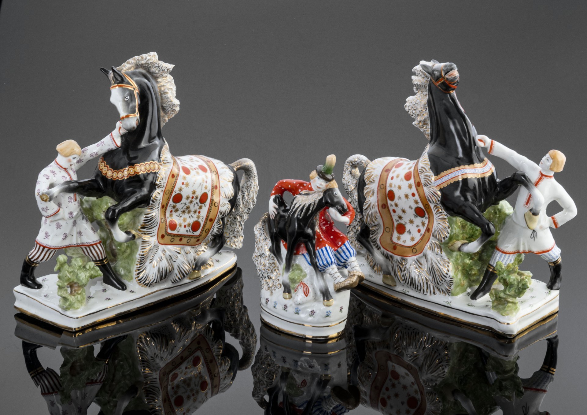 Фарфоровая композиция "Конек-горбунок", автор - С.М. Орлов, Дмитровский фарфоровый завод (ДФЗ Вербилки)