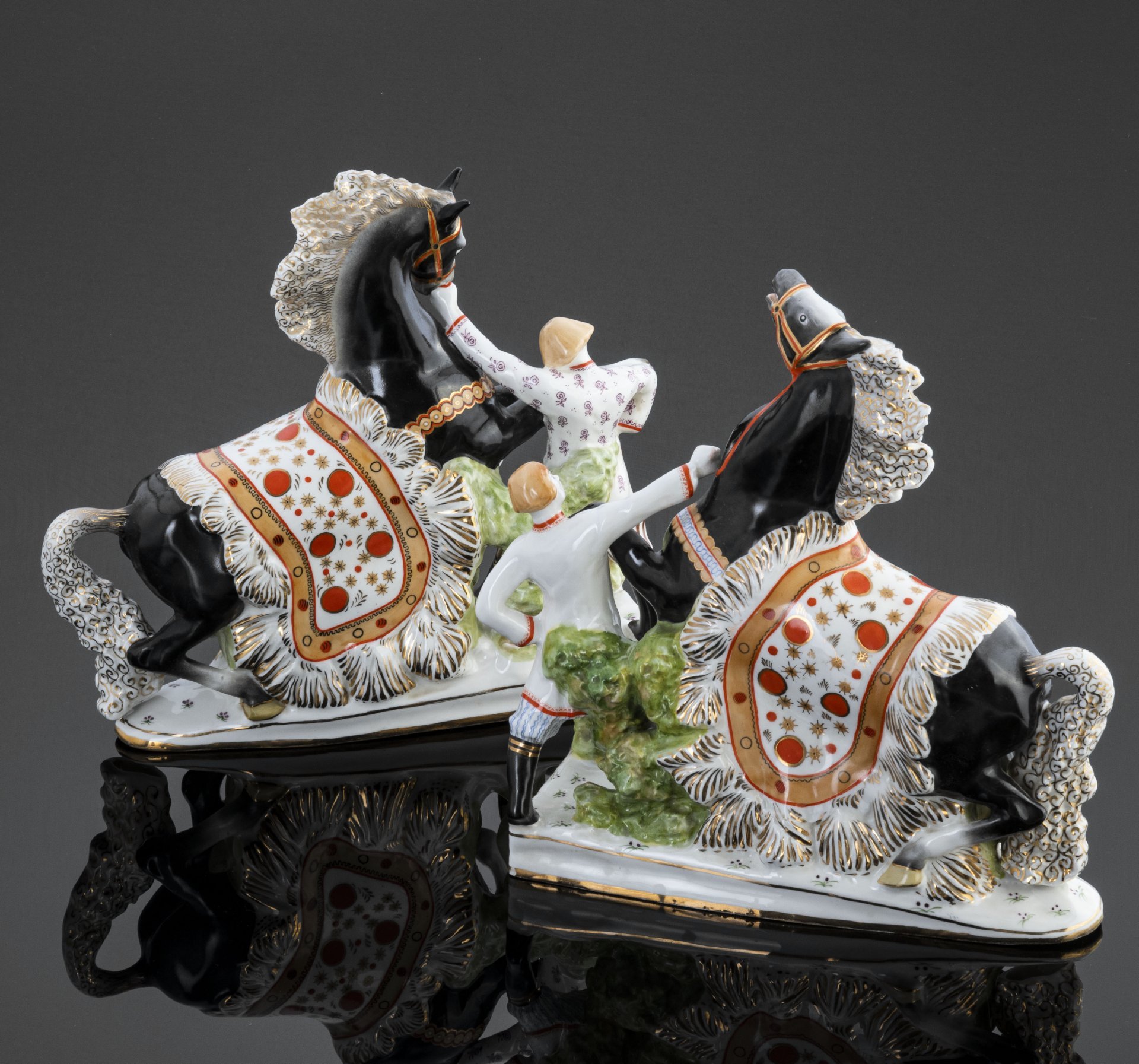 Фарфоровая композиция "Конек-горбунок", автор - С.М. Орлов, Дмитровский фарфоровый завод (ДФЗ Вербилки)